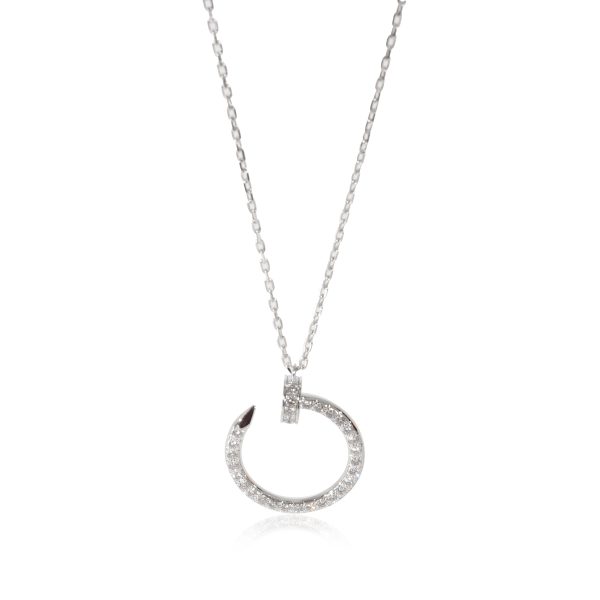 128072 fv a5c595d3 9313 42f2 a48f 3e7dc20fdb2a Cartier Juste Un Clou Diamond Necklace in 18k White Gold 038 CTW