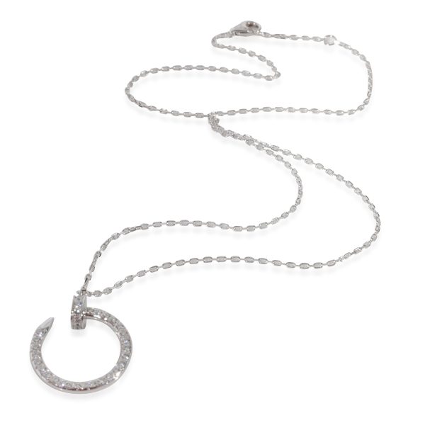 128072 pv 18ffde6f baf0 4531 8152 31102a311b9e Cartier Juste Un Clou Diamond Necklace in 18k White Gold 038 CTW