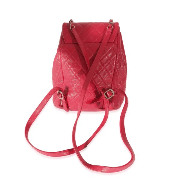 128080 pv 2a5fde4c e8f6 4ff0 ace5 068873656378 Chanel Red Quilted Calfskin Medium Covered CC Drawstring Backpack