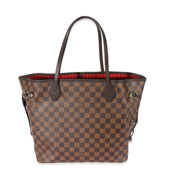 128132 fv 9fd412ff b24b 47ba 98aa 23e83ad8c730 Louis Vuitton Canvas Damier Ebene Neverfull MM