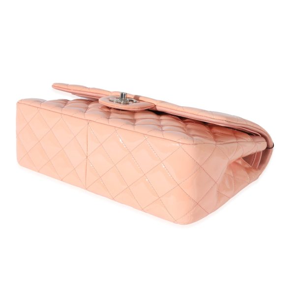 128137 box de9fad89 f3e9 44e3 871c ee3960667b29 Chanel Pink Patent Leather Jumbo Double Flap Bag