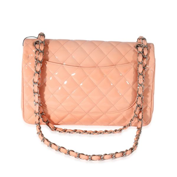 128137 pv 928f5a38 ee38 4a9a b949 fa152fc63480 Chanel Pink Patent Leather Jumbo Double Flap Bag