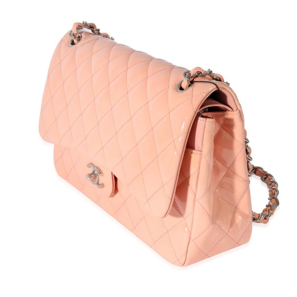 128137 sv 64bb6490 af95 48ea bdc7 40a799a4c087 Chanel Pink Patent Leather Jumbo Double Flap Bag