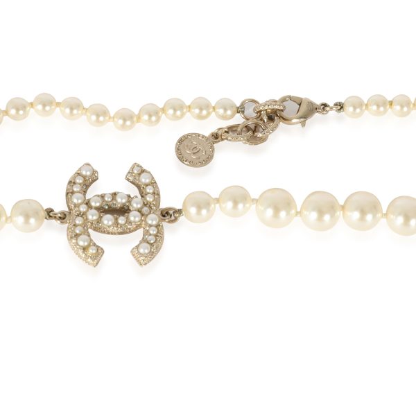 128169 sv a654f022 e7a2 4840 99b5 6827cba10a95 Chanel 100th Anniversary Faux Pearl CC Necklace