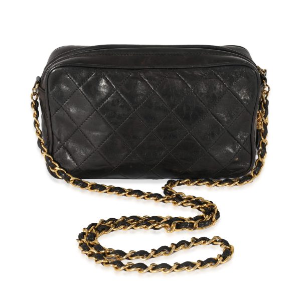 128243 pv Chanel Vintage Lambskin Diamond Quilted Tassel Bag