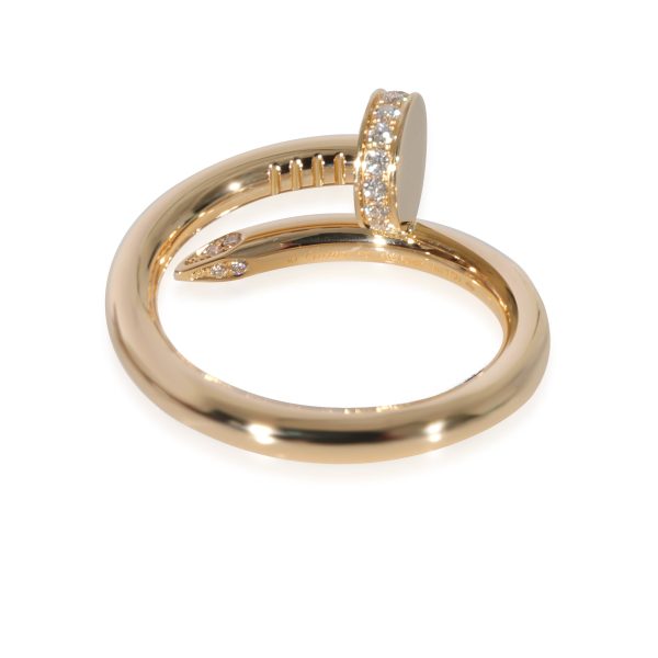 128247 bv Cartier Juste Un Clou Diamond Ring in 18k Yellow Gold 013 CTW