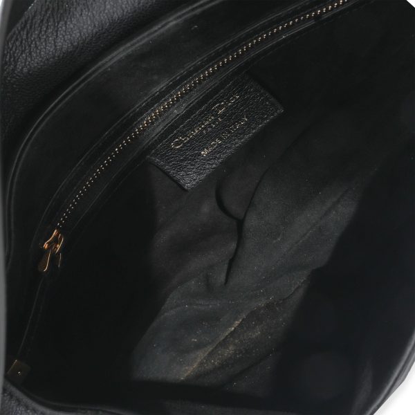 128276 bv Christian Dior Black Calfskin Saddle Bag