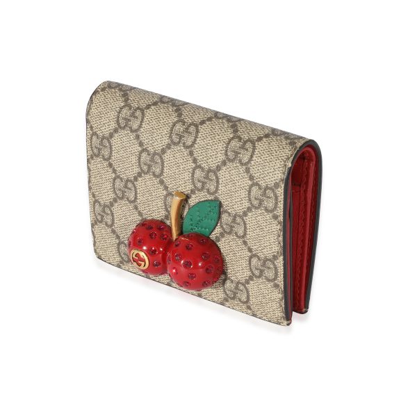 128279 sv b3c12e93 9c81 483b 983b 91c701a96ed5 Gucci GG Supreme Cherries Card Case Wallet