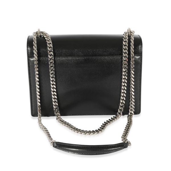 128288 pv Saint Laurent Black Smooth Leather Medium Sunset Bag