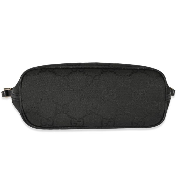 128290 stamp Gucci GG Black Nylon Boat Pochette