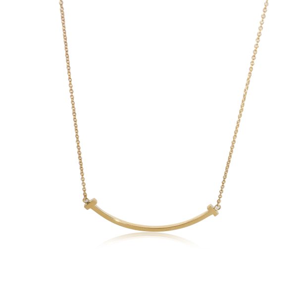 128319 fv Tiffany Co Smile Necklace in 18k Yellow Gold