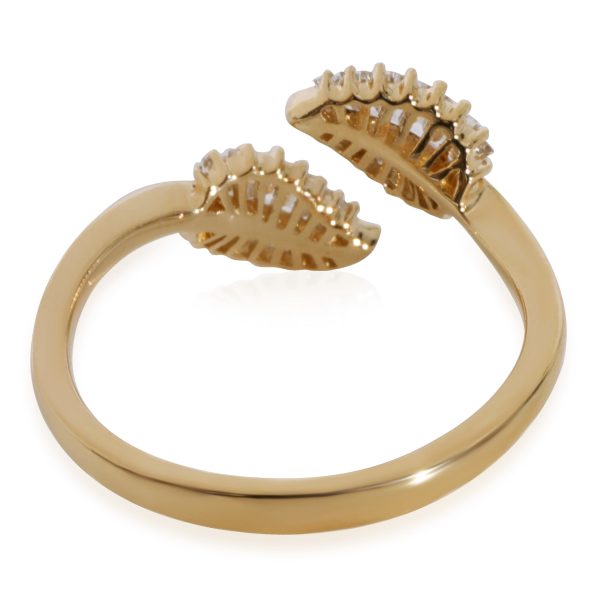 128325 pv 40db911c ef05 4558 b7db 95bed32ca733 Anita Ko Palm Leaf Bypass Ring in 18k Yellow Gold 037 CTW