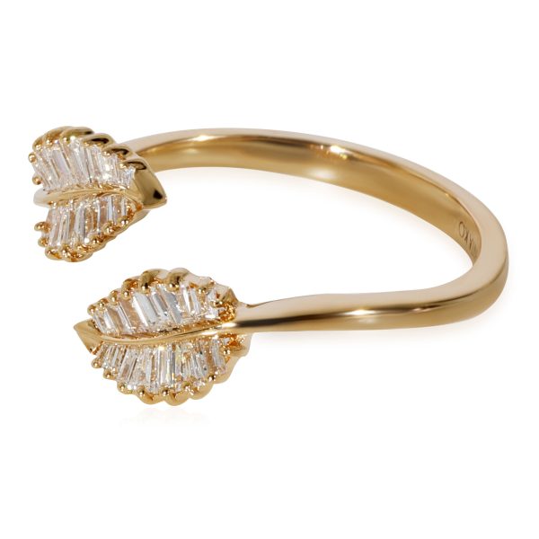 128325 sv c159af9d e502 41ff af8e ebe77c8331f1 Anita Ko Palm Leaf Bypass Ring in 18k Yellow Gold 037 CTW