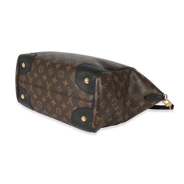 128376 clasp Louis Vuitton Monogram Canvas Black Estrela MM