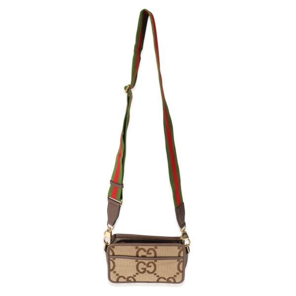 128397 av Gucci Beige Jumbo Canvas GG Mini Bag