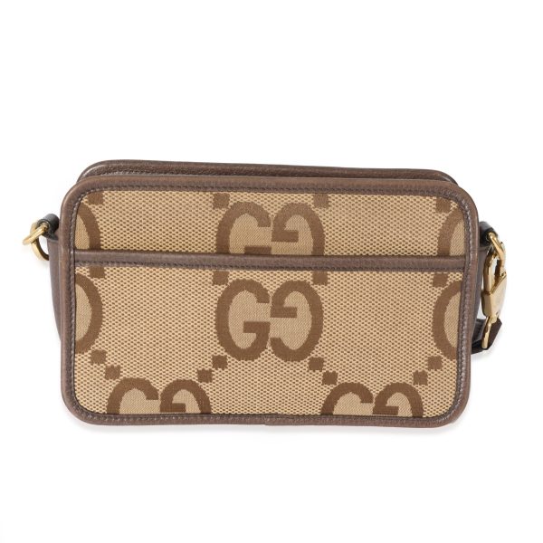 128397 fv Gucci Beige Jumbo Canvas GG Mini Bag