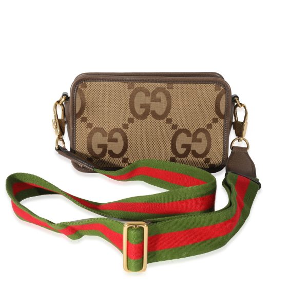 128397 pv Gucci Beige Jumbo Canvas GG Mini Bag