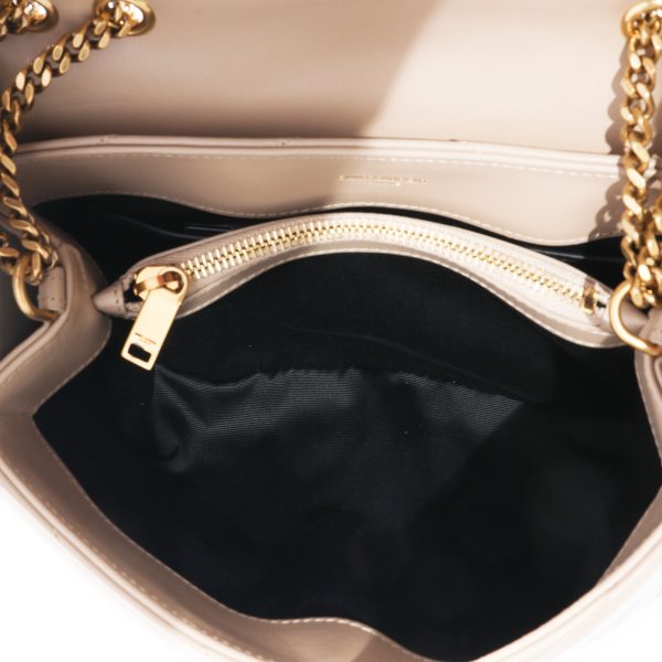 128416 ad1 Saint Laurent Beige Small Loulou Bag