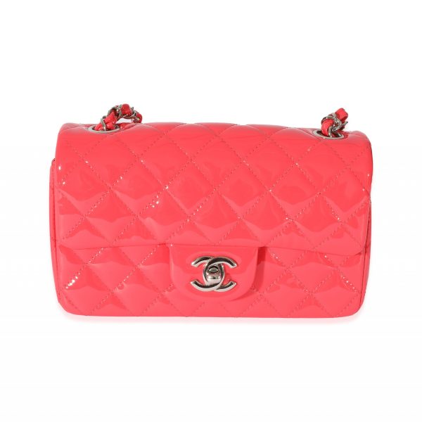 128458 fv 2fab2c47 7bcc 48d1 9775 7686b275b509 Chanel Pink Patent Rectangular Mini Flap