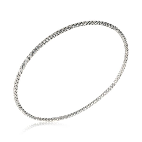 128481 pv David Yurman Cable Bangle in Sterling Silver