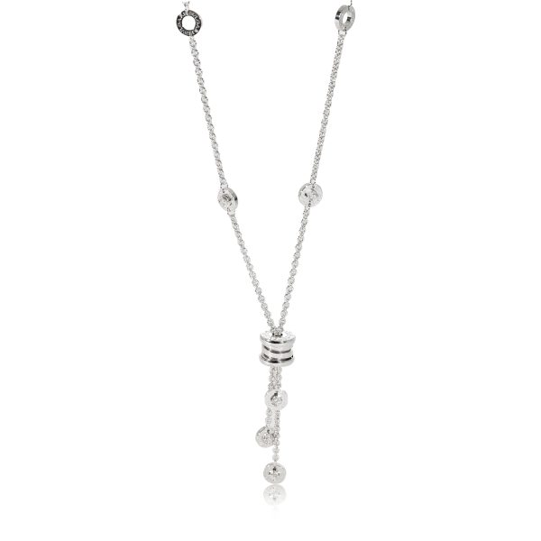 128484 fv BVLGARI Bzero1 Diamond Necklace in 18k White Gold 045 CTW