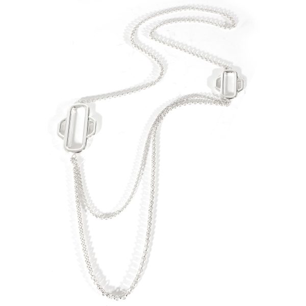 128491 pv a2c0667d 9ac1 4a21 ba87 1314c6c4b5b6 Hermès Attelage Long Necklace in Sterling Silver