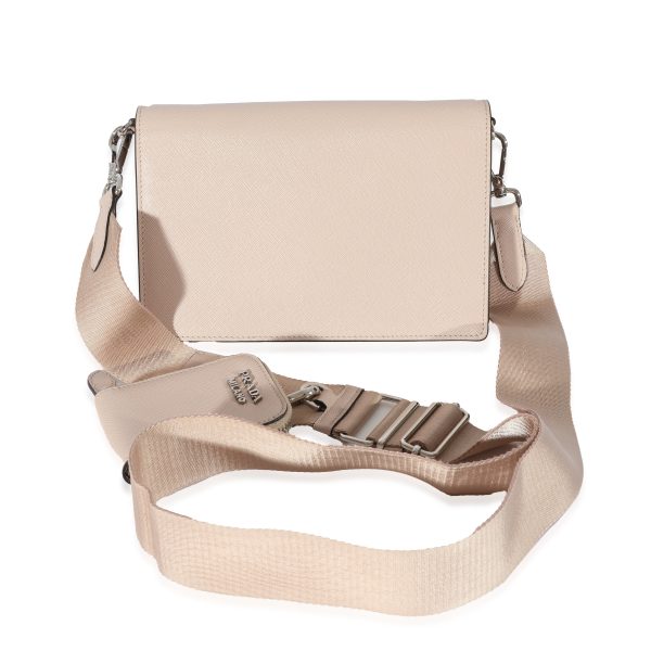 128510 pv Prada Beige Saffiano Leather Mini Envelope Bag