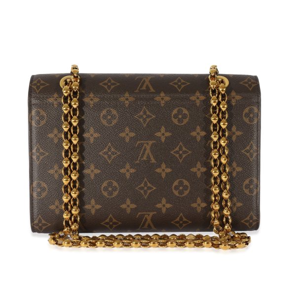 128556 pv 4c12652f 1055 4dd8 b806 0647d7d84326 Louis Vuitton Monogram Canvas Raisin Victoire Chain Bag