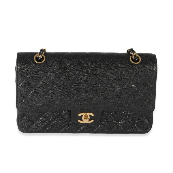 128559 fv c74c1c87 4772 42d7 886c 06f7fe3e3665 Chanel Black Caviar Medium Classic Flap Bag