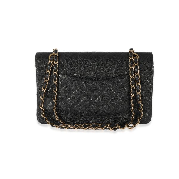 128559 stamp 8771c09f a56f 401e af38 86eba6ea5b87 Chanel Black Caviar Medium Classic Flap Bag