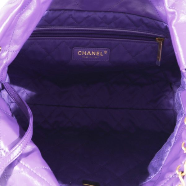 128570 ad1 9bf5cf07 3ac8 4da6 ad03 8f09a7ee7bb6 Chanel Purple Calfskin Small 22 Bag