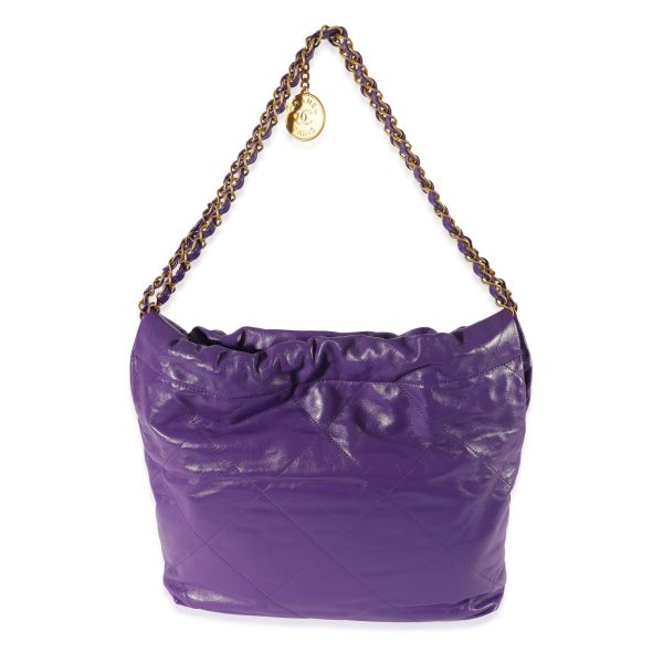 128570 pv 6a6929c0 15a5 49e6 8536 18b3cc4ac452 Chanel Purple Calfskin Small 22 Bag