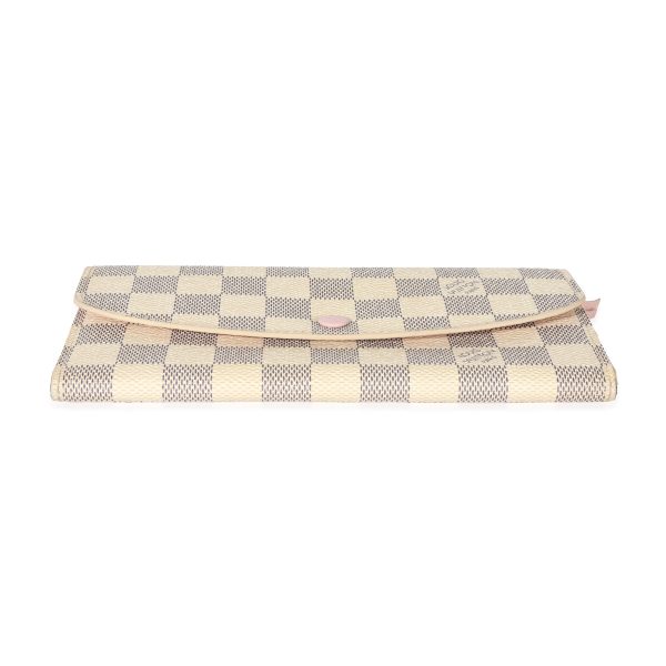 128574 stamp 16673242 362d 410f 87aa 10eb3f4b3cf3 Louis Vuitton Canvas Damier Azur Sarah Wallet