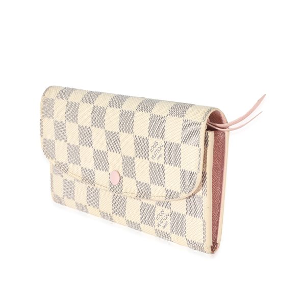 128574 sv ae08fe9e ef08 42f4 b893 3d7c3655b936 Louis Vuitton Canvas Damier Azur Sarah Wallet