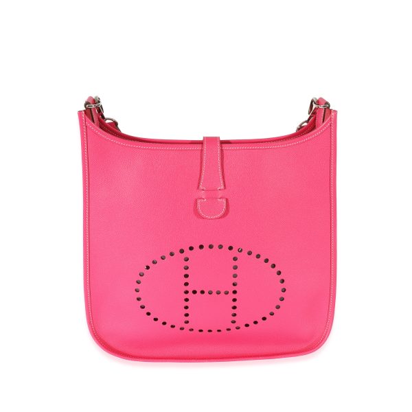 128636 fv Hermes Rose Tyrien Epsom Evelyne III GM