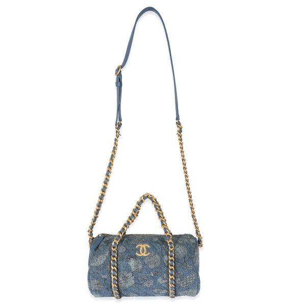 128662 stamp Chanel 21A Denim CC Small Bowling Bag