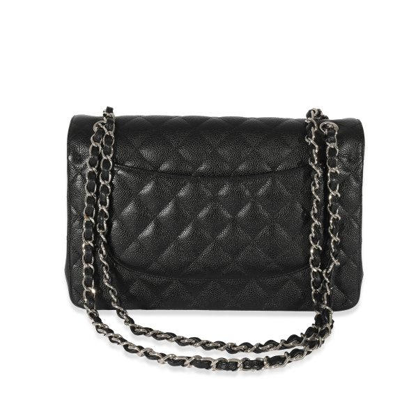 128682 pv 11933bc8 a018 46d7 a7a8 05cdcd6901ac Chanel Black Caviar Jumbo Classic Double Flap Bag