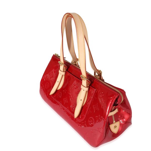 128706 sv Louis Vuitton Red Monogram Vernis Rosewood Avenue