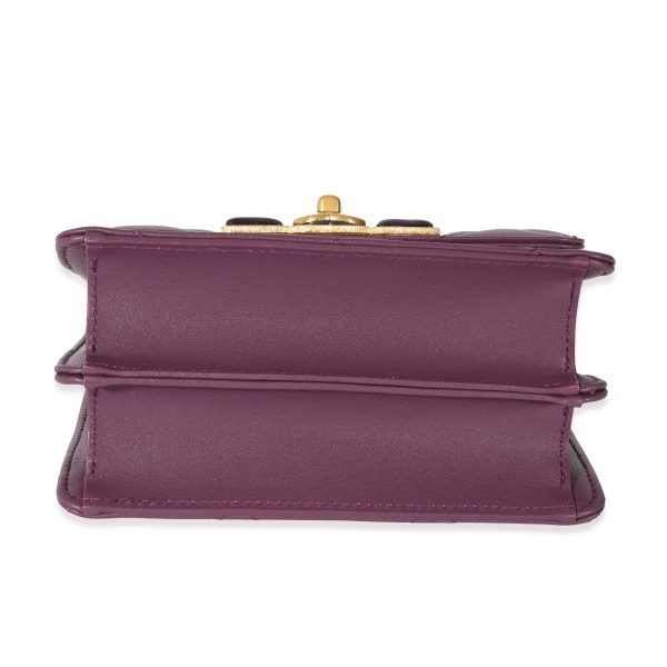 128740 stamp c0225b6b 1423 4948 b6aa eb9f3f59c912 Chanel 22A Purple Matelasse Calfskin Resin Flap Bag