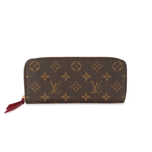 128745 fv Louis Vuitton Monogram Canvas Clemence Wallet