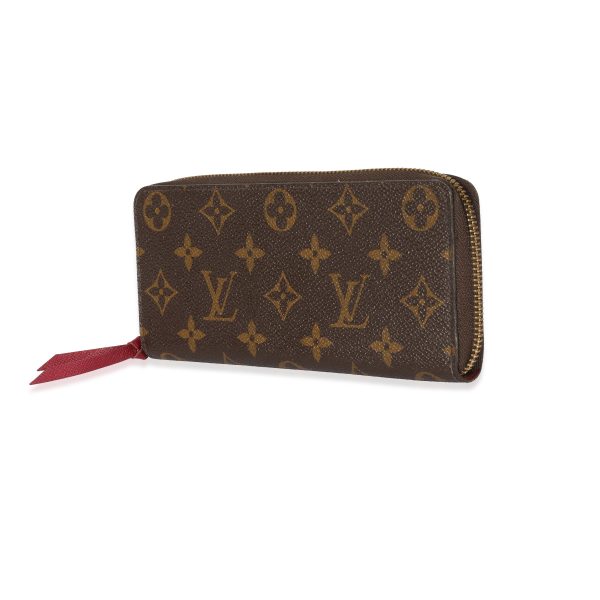 128745 sv Louis Vuitton Monogram Canvas Clemence Wallet