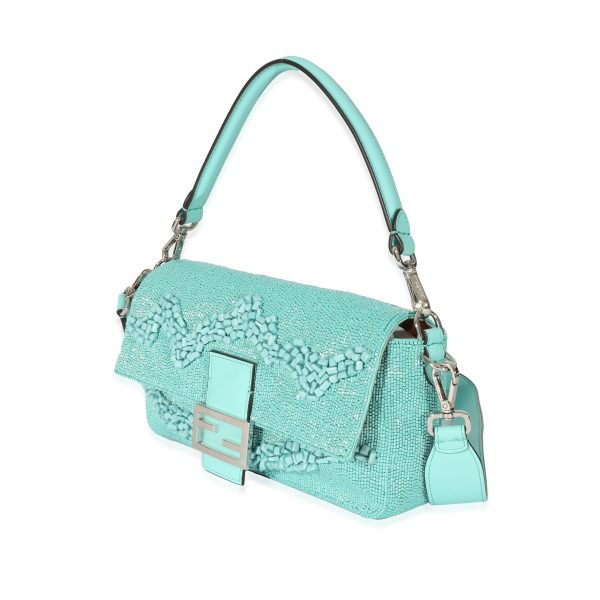 128754 sv fd3ecb6e 75e6 496d 8981 1fc63458c88b Fendi Re Edition Turquoise Stone Bead Baguette