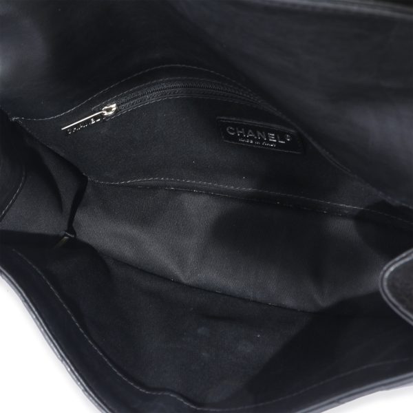 128778 ad1 Chanel Black Leather Paris Byzance Reissue Takeaway Flap Bag
