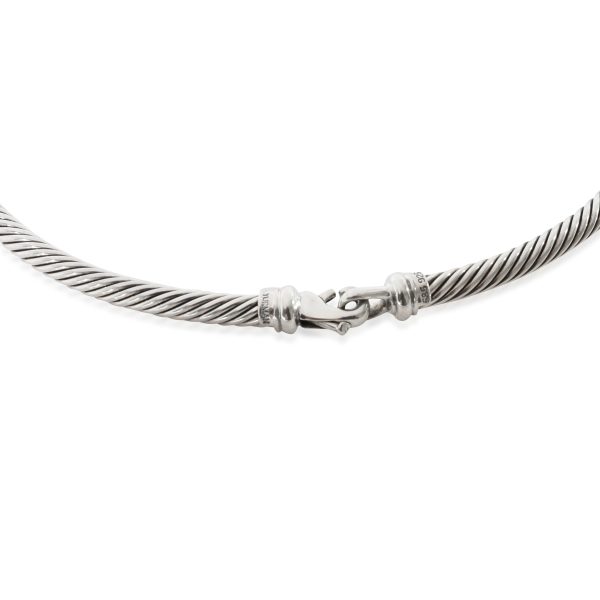 128789 clasp 7e2d7e5d 8b03 4fc6 9c8f 29b85a9fea02 David Yurman Triple X Cable Collar Necklace in 14k Yellow GoldSterling Silver