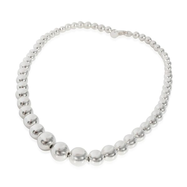 128823 pv Tiffany Co HardWear Graduated Ball Necklace in Sterling Silver