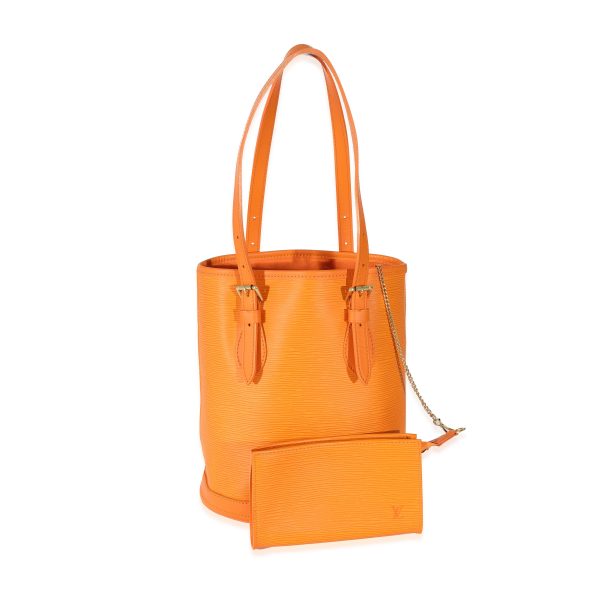 128838 bv Louis Vuitton Orange Epi Petit Bucket