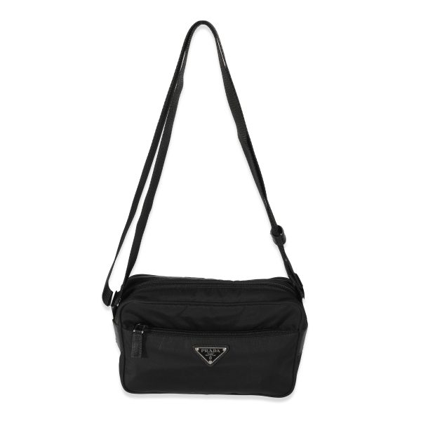 128872 bv Prada Re Nylon Black Front Pocket Bag