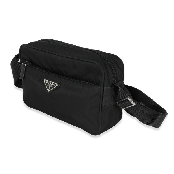 128872 sv Prada Re Nylon Black Front Pocket Bag