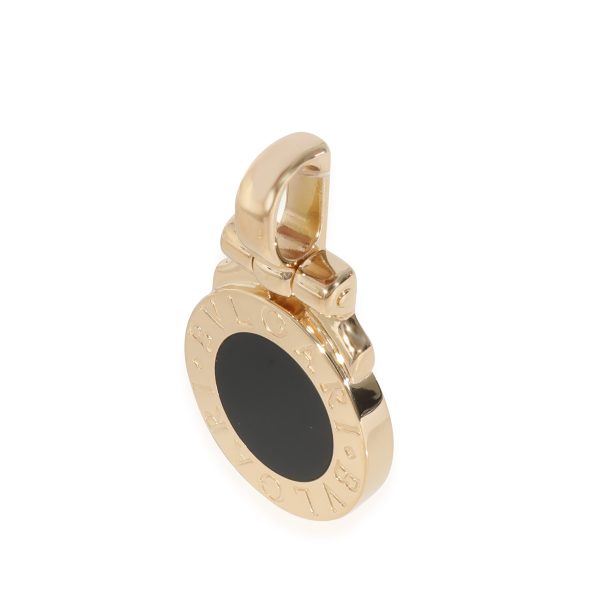 128918 sv 93be4c9e 1973 4f08 a158 3d203964ce57 BVLGARI BVLGARI Vintage Onyx Charm Pendant in 18K Yellow Gold