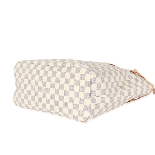 128933 box Louis Vuitton Canvas Damier Azur Neverfull MM